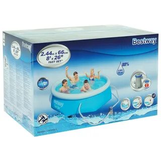 Бассейн bestway с насосом