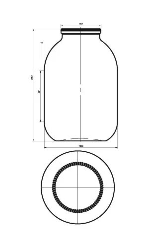 Диаметр горловины 3л банки. Диаметр баллона 3л. Диаметр горлышка 3 литровой банки. Диаметр горловины 3 литровой банки. Трехлитровая банка размеры