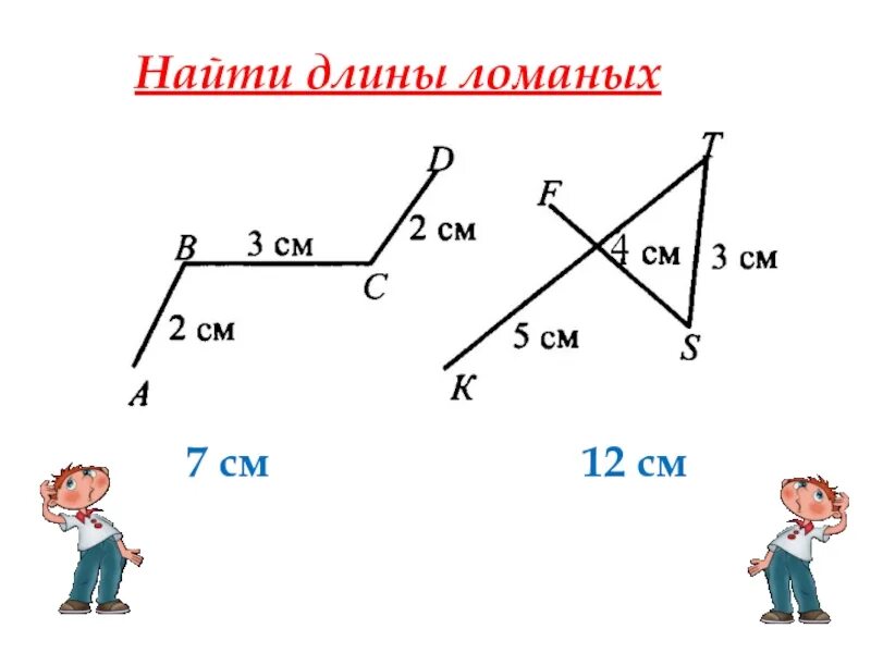 Длина ломаной линии. Задания на измерение длины ломаной. Найди длину ломаной. Длина ломаной. Нахождение длины ломаной.