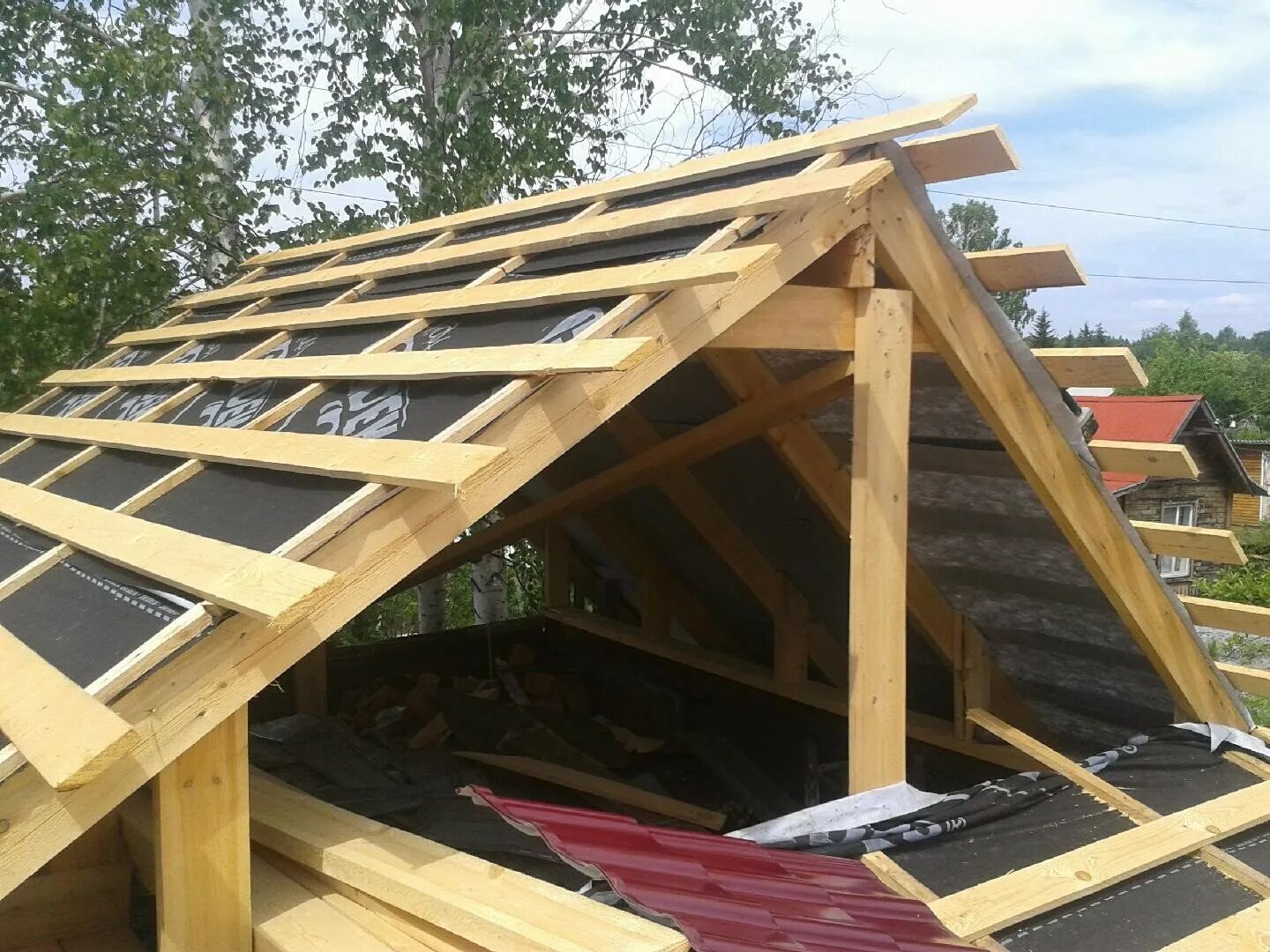 Русская баня :: Просмотр темы - Конструктив мансарды A frame house plans, A fram