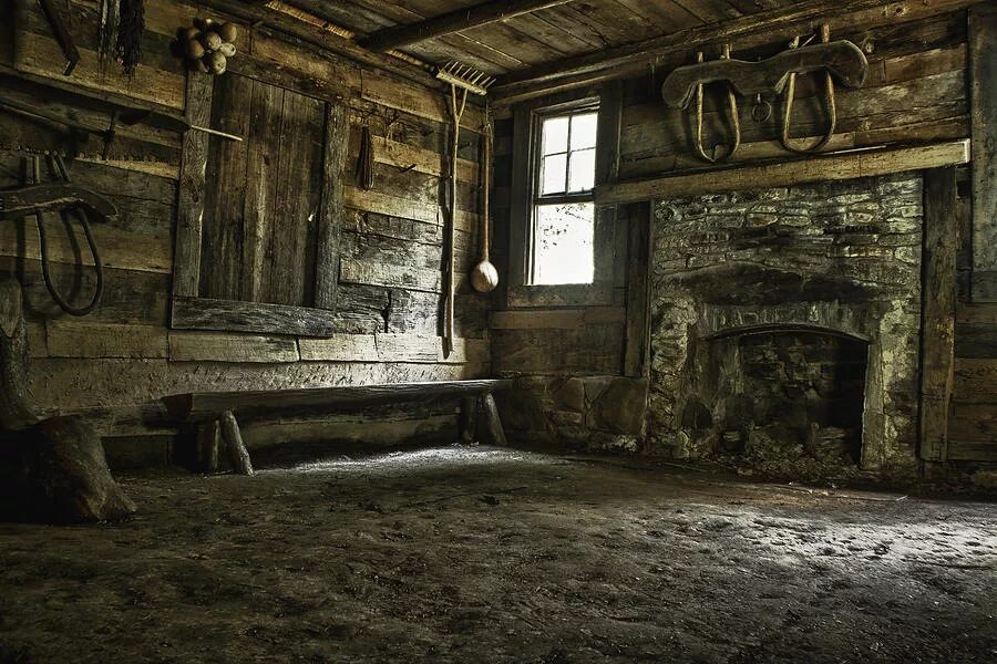 Dirty floor. Dirt Floor. Old Wooden House with 3 Floors. Amenoma Smithy. Good Dirt House.