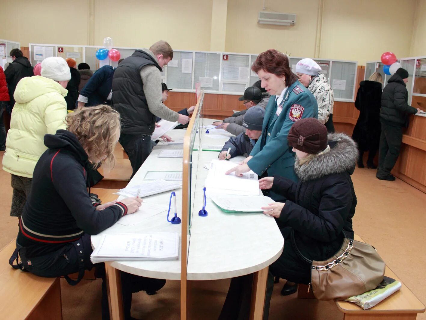 Получение посетить