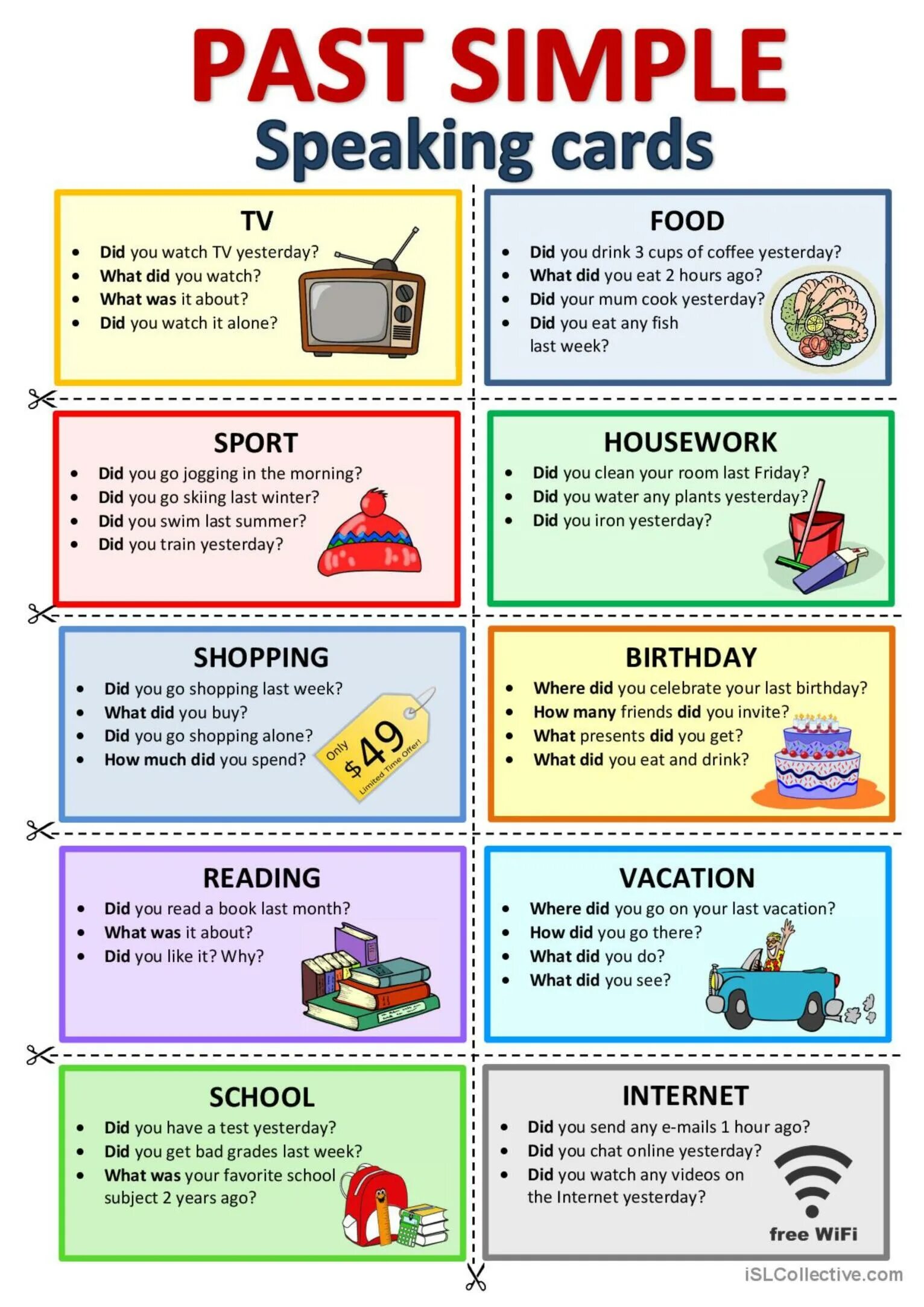 To be speaking exercises. Past simple speaking Cards. Speaking Cards английскому языку. Карточки для speaking past simple. Past simple speaking activities.