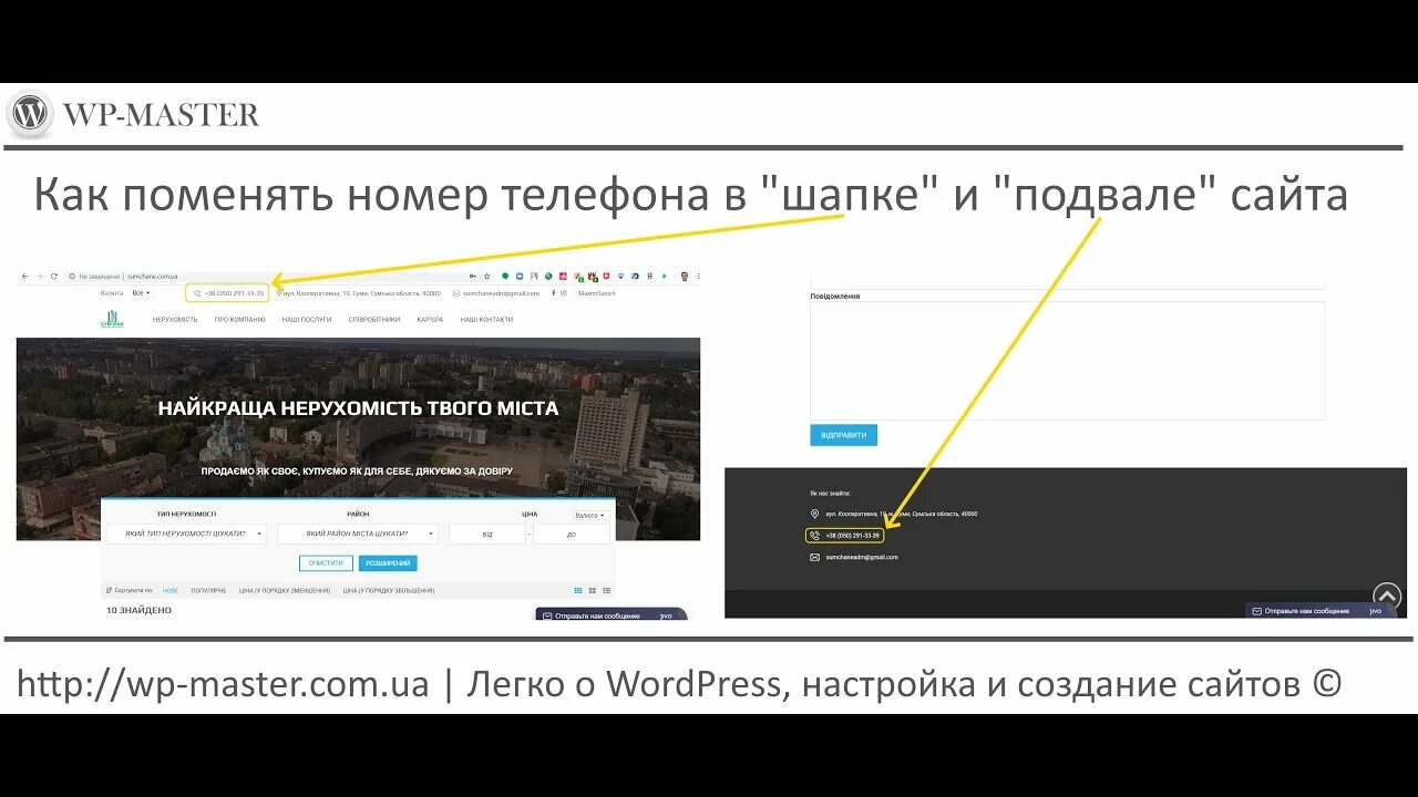 Как изменить сайт на телефоне. Шапка сайта подвал сайта. Номер телефона в шапке сайта. Подвал сайта на телефоне. Шапка для номера телефона.