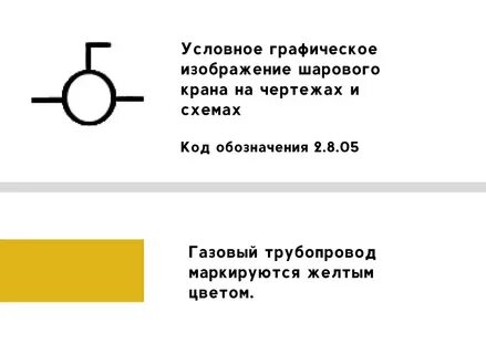 Обозначение крана на чертеже