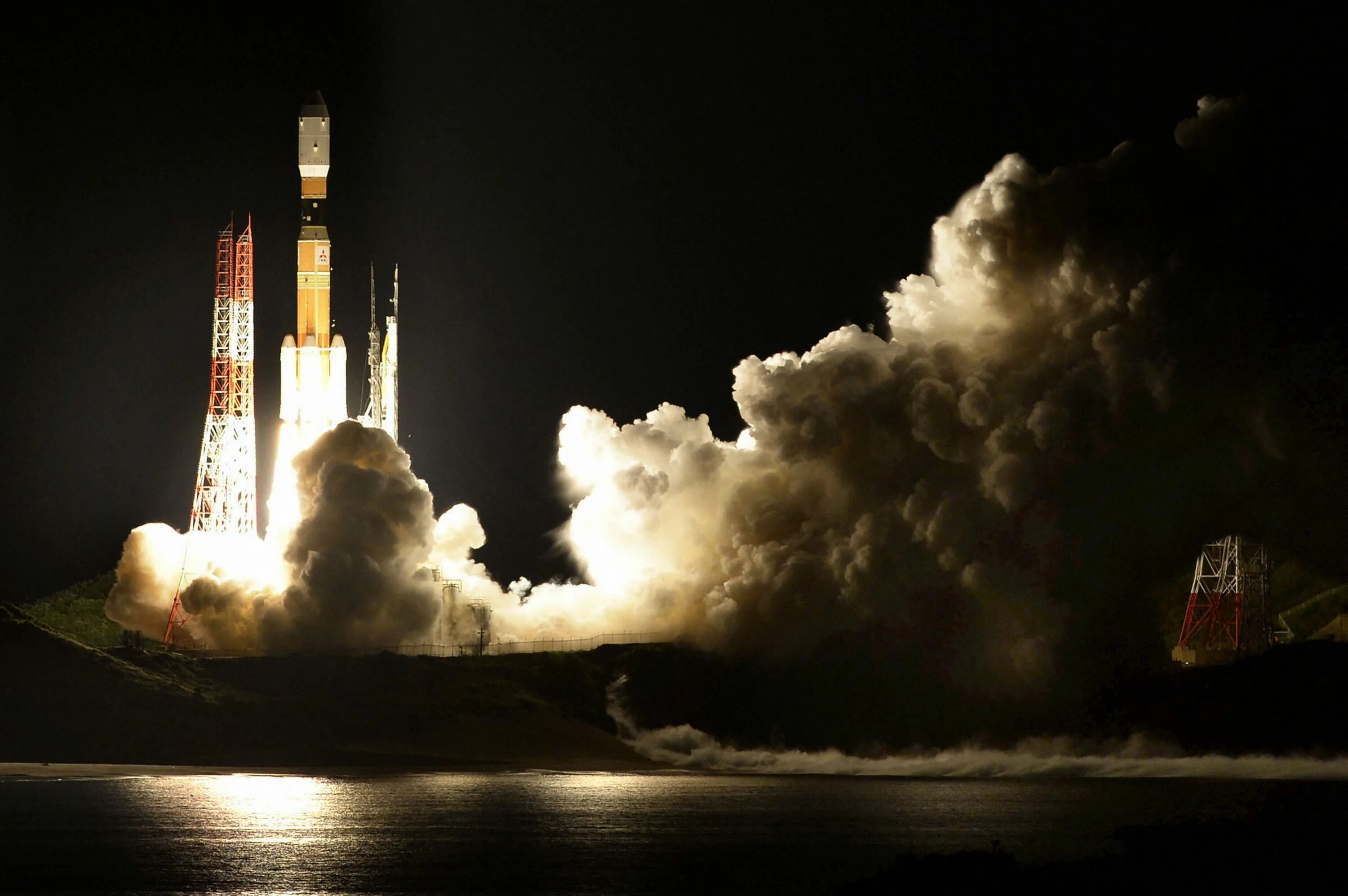 Launched into space