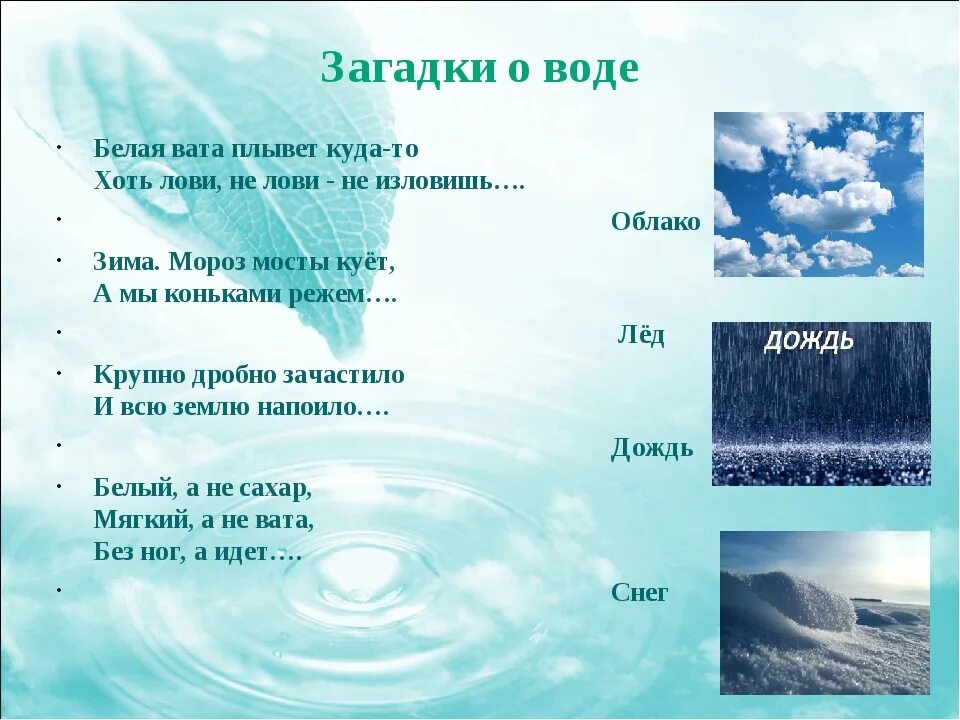 Роса состояние воды. Загадка про воду. Загадка про воду для детей. Детские загадки про воду. Загадки про воду для дошкольников.