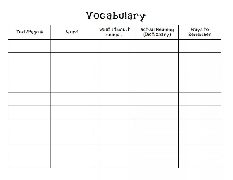 Vocabulary. Vocabulary шаблон. Vocabulary Sheets. Vocabulary Sheet Template. Blank meaning