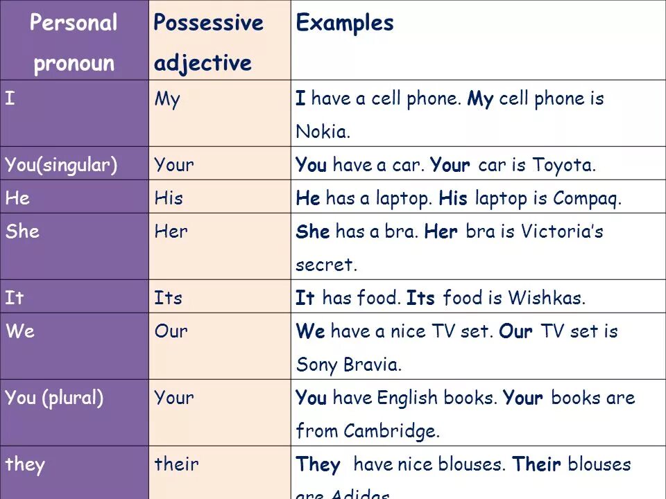 Possessive adjectives примеры. Possessive adjectives таблица. Местоимения в английском possessive pronouns. Притяжательные местоимения Worksheets.