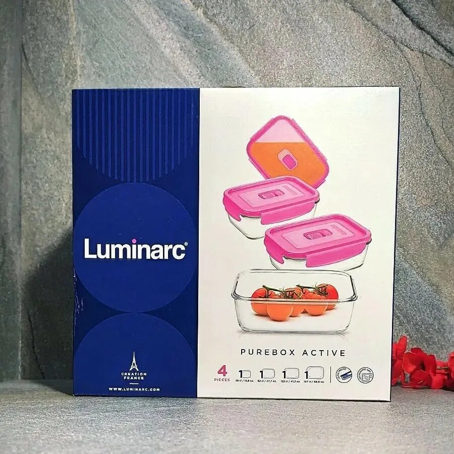 Luminarc Pure Box Active. Люминарк Pure. Контейнер Luminarc Pure Box Active Neon Mix 820ml n2405 / p4564. Luminarc Pure Box Set. N active