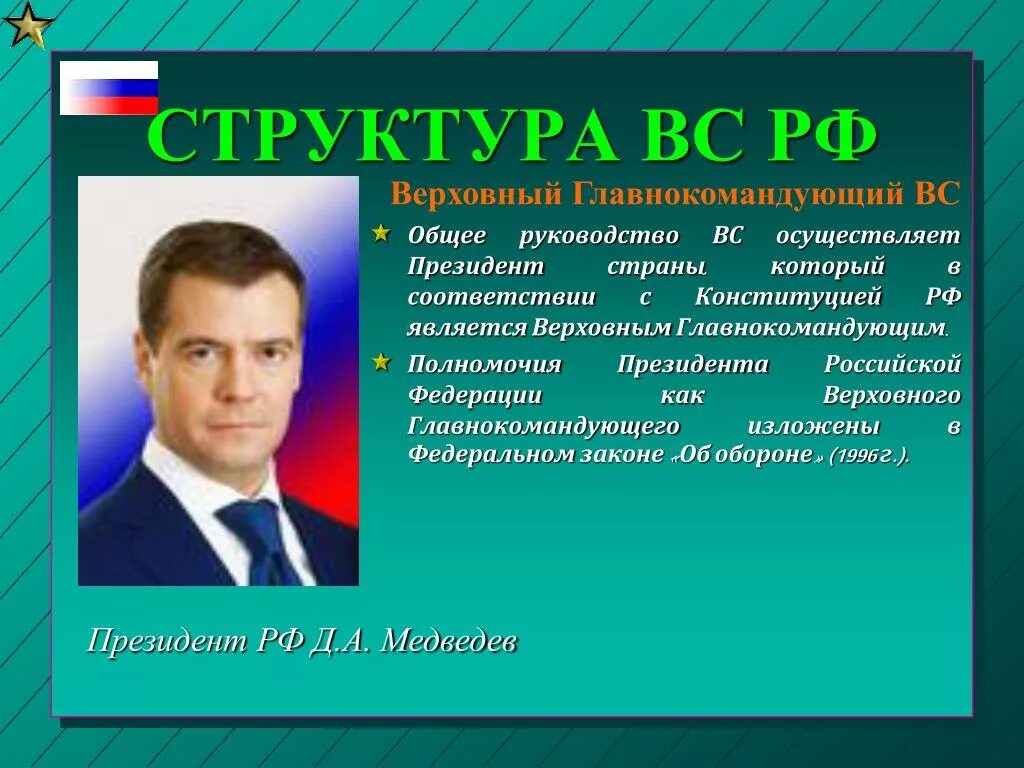 Кто является главнокомандующим вооруженных