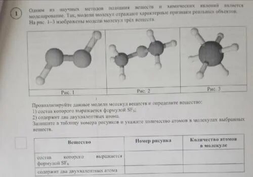 Модели молекул и веществ определите. Проанализируйте данные модели молекул веществ и определите вещество. Моделирование вещества молекулярные модели. На рис 1 3 изображены модели молекул трёх веществ.