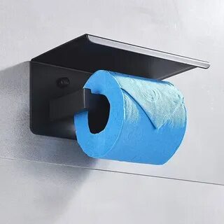 Держатель для туалетной бумаги черный