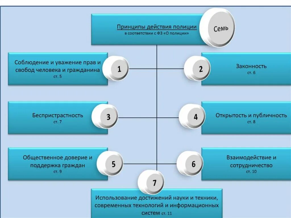 К принципам деятельности полиции относится