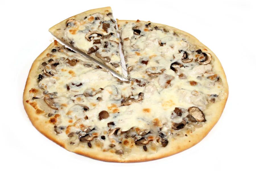 Пицца лысьва. Пицца грибная. Пицца с курицей и грибами. Пицца с белыми грибами. Пицца грибная на белом фоне.