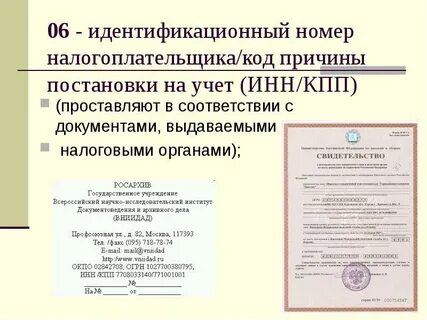 Идентификационный номер в системе