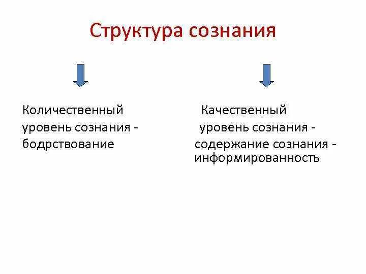 Сознание количественное и качественное