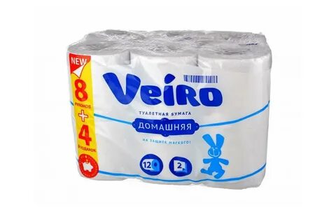 Туалетная бумага veiro домашняя