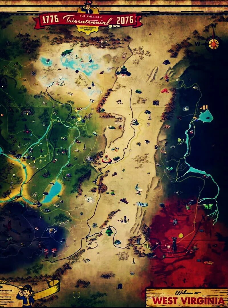 Fallout 76 регионы. Fallout 76 карта. Fallout 76 карта. Fallout 76 карта ресурсов. Вся карта фоллаут 76.