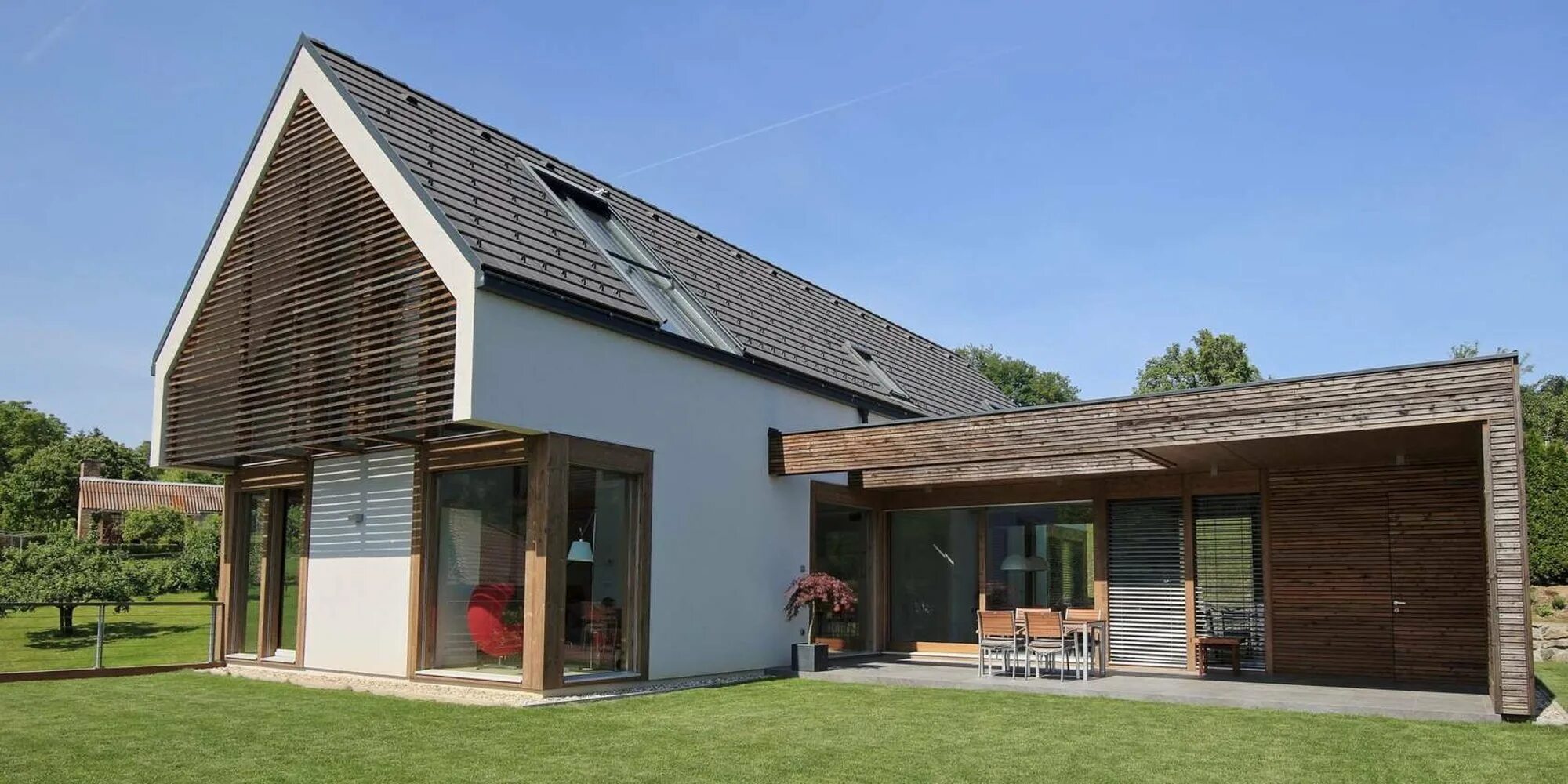 Barn house односкатный. Фальцевая кровля барн хаус. Барнхаус с односкатной крышей. Фахверк планкен. Барнхаус скрытая водосточная система.