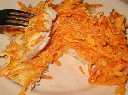 Мясо с морковью в духовке