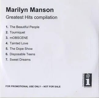 Marilyn manson тексты песен