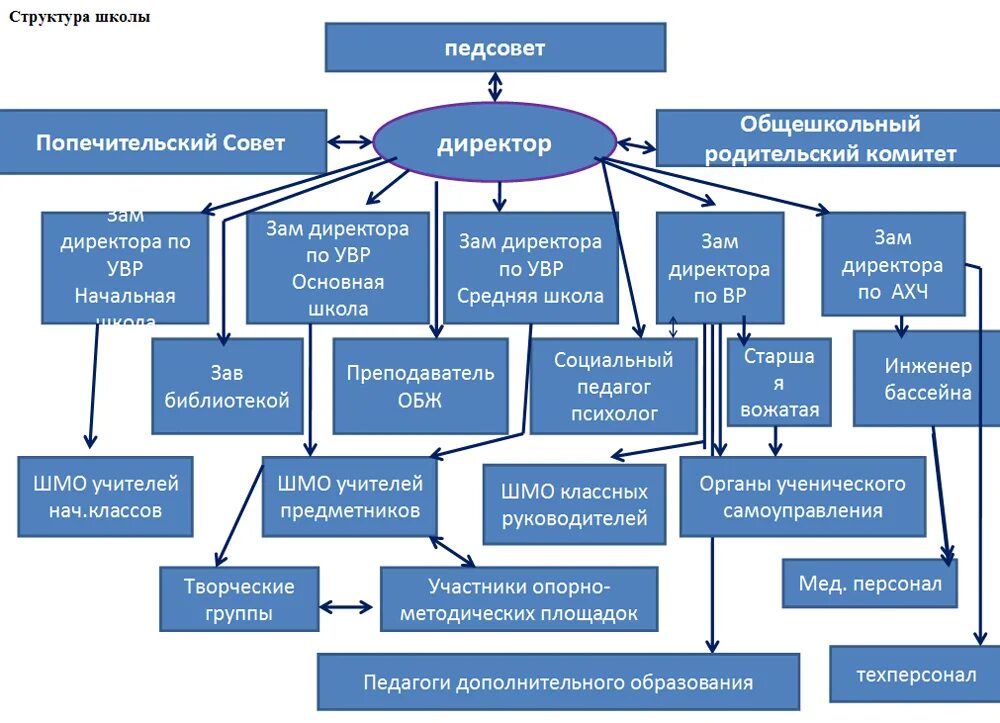 Информационная модель школы. Схема организационная структура учебного заведения школы. Организационная структура управления школы. Организационная структура СОШ. Организационно-штатная структура школы.