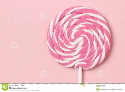 Pink lollipop stock image. 