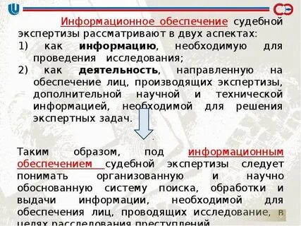 Экспертное обеспечение деятельности