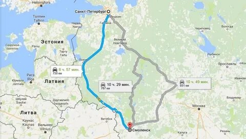 Брянск питер расстояние