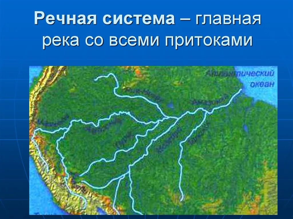 Речная система. Система Речной системы. Речная система реки. Главная река с притоками.
