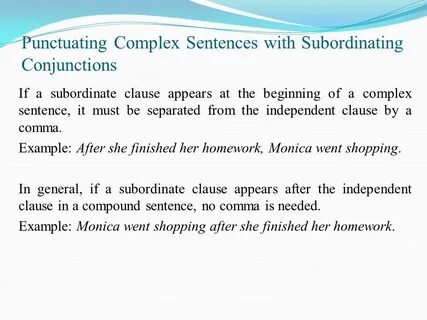 After example sentences