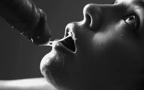 Изображение помечено: Black and White, Blowjob, Art, Close-up, Dick, Eyes, ...