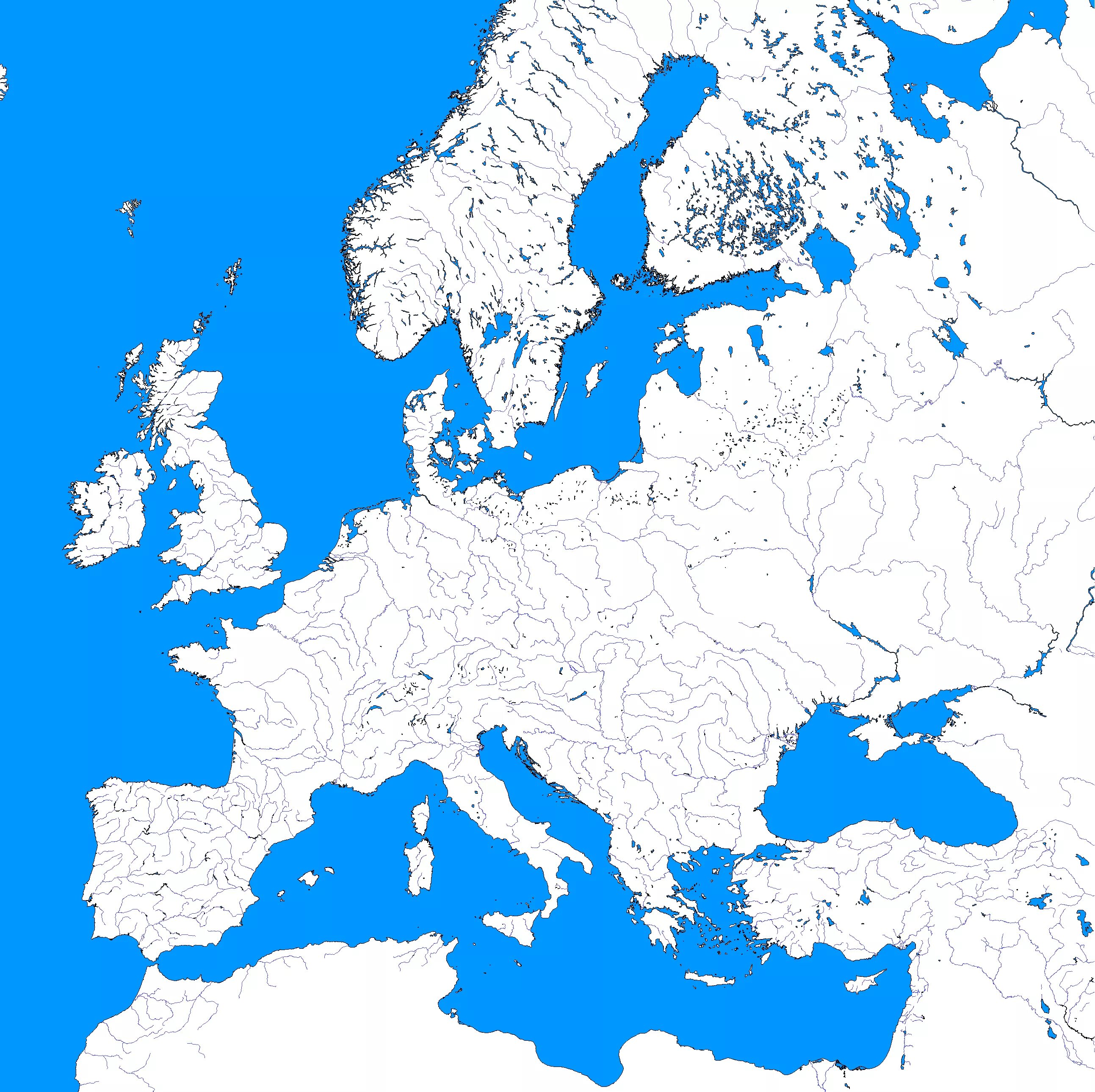 Maps for mapping. Blank Map of Europe. Карта Европы для маппинга. Карта Европы без границ. Карта Европы без стран.