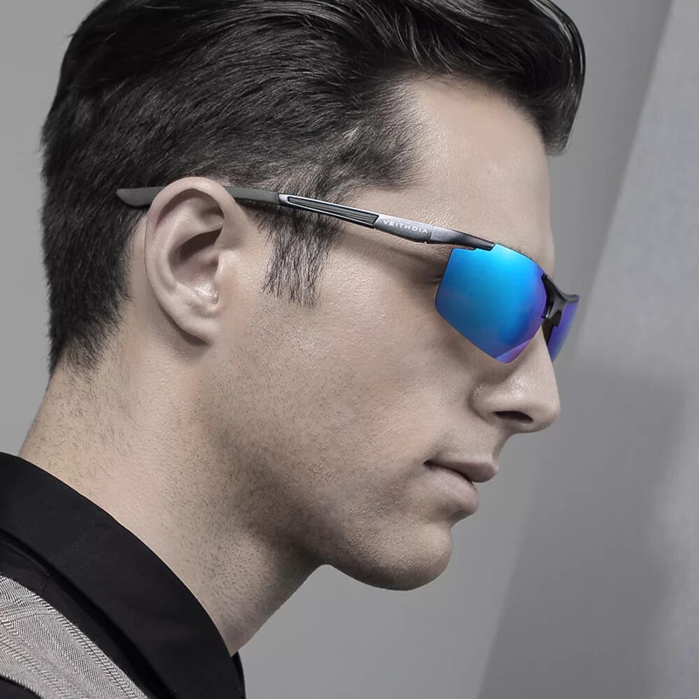 Очки VEITHDIA поляризационные. Синие очки солнцезащитные мужские uv400 Aviator. Очки солнцезащитные Polarized Sunglasses,. Очки VEITHDIA спортивные.