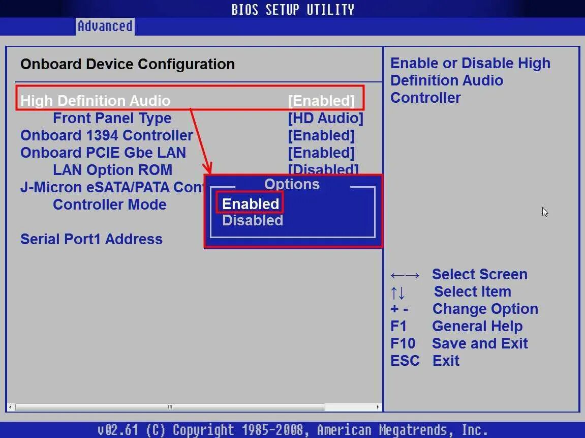 Enabled disabled