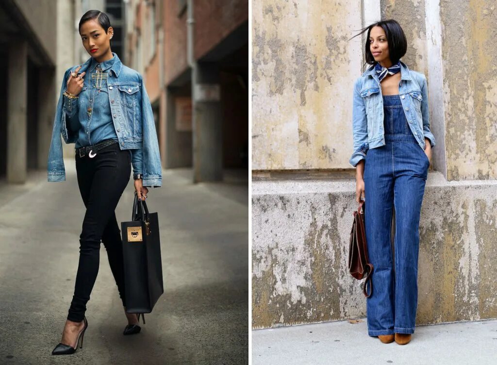 Сочетание джинсовки. Стильные образы с джинсами. Темно синяя джинсовая куртка. Джинсовая куртка оверсайз. Образы с джинсовой курткой.