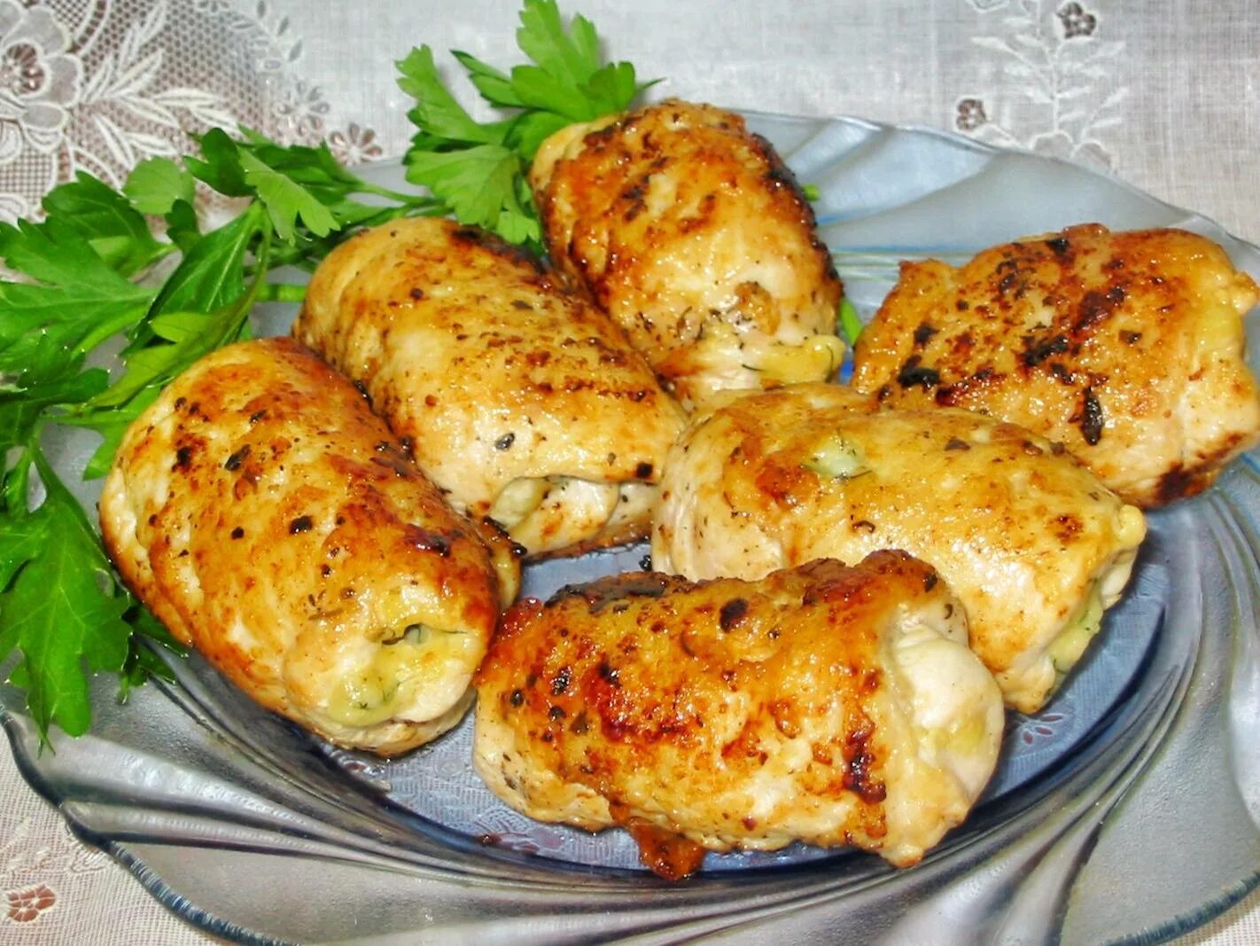 Рецепт куриных рулетиков с сыром