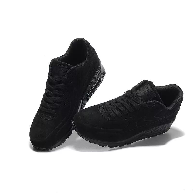 Купить черные кроссовки. Nike Air Max 90 VT Black. Nike Air Max 90 VT all Black. Nike Air Max 90 VT Black черные замшевые. Nike AIRMAX 90 полностью черные.