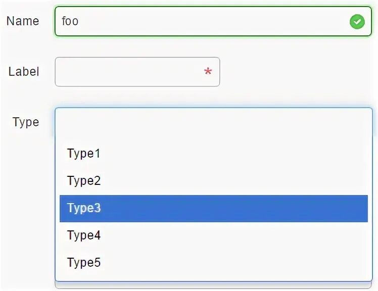 Field required type missing input value. Field required type missing input value