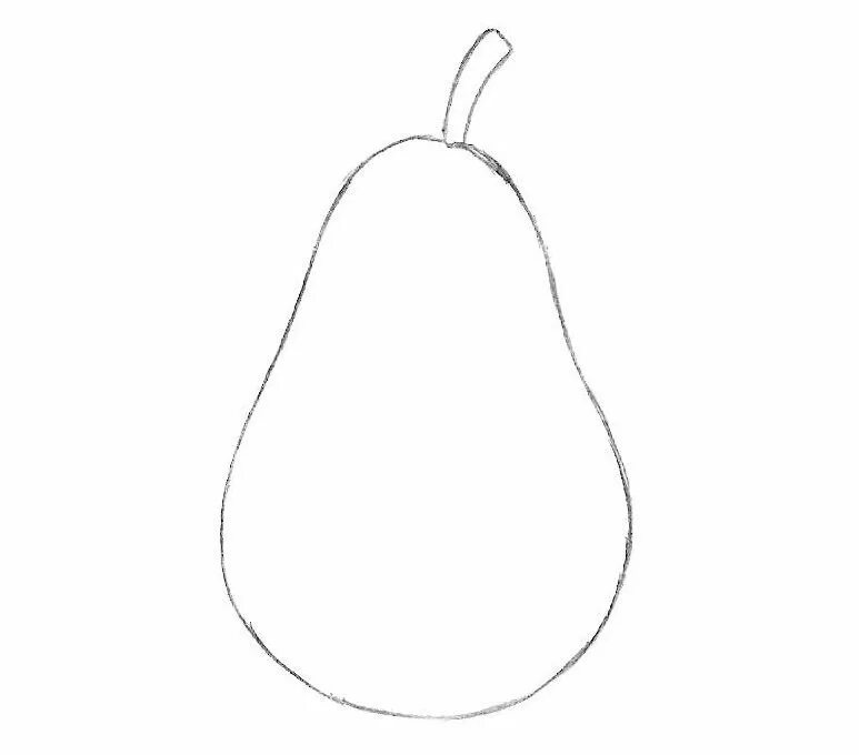 Груша для начинающих. Груша для начинающих. Груша карандашом. Пошаговое рисование груши. Груша для начинающих.