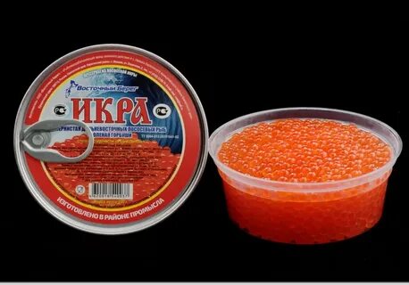 Икра и рыба на карте