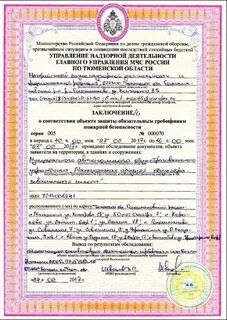 Свидетельство аккредитации мчс