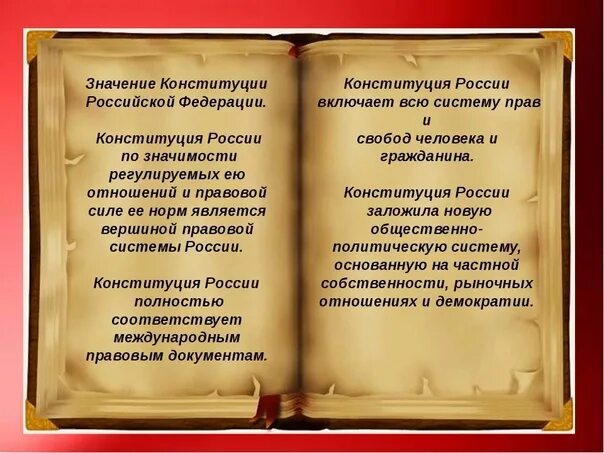 Какое значение конституции имеет для граждан. Значимость Конституции. Значение Конституции РФ. Историческое значение Конституции РФ. Конституция РФ её роль.