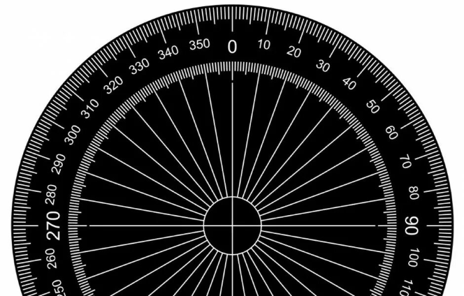 Круг с градусами 360. Градуированный круг 360 градусов. Транспортир 360 градусов шкала. Круговая шкала 360 градусов. 60 электрических градусов