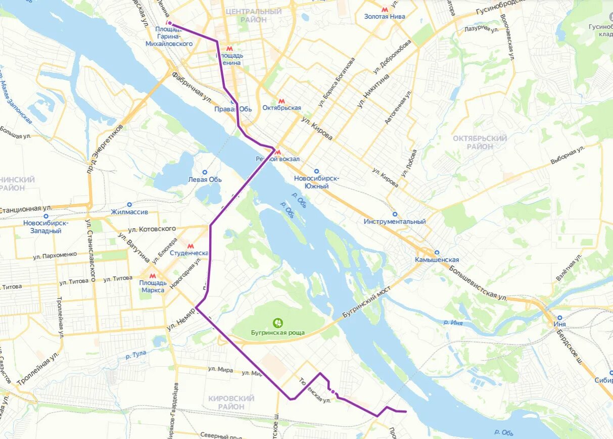 Карту остановки автобуса 43