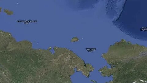 Море врангеля на карте
