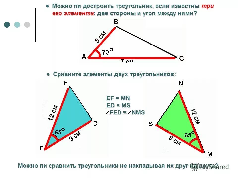 Известно 2 стороны и угол. Как найти периметр треугольника по 2 сторонам и углу между ними. Сторона треугольника по двум сторонам. Стороны треугольника и угол между ними. Треугольник 2 стороны и угол между ними.