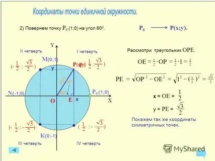 Точки окружности лежат в круге