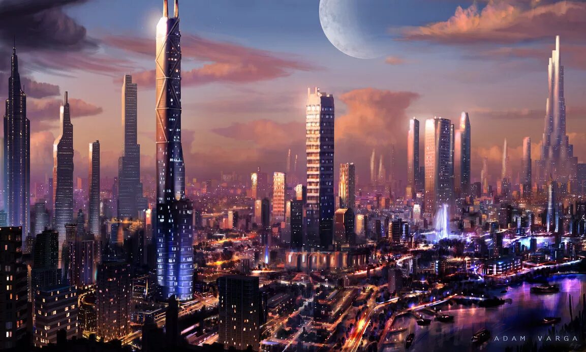 Будущее г. Футуристический Мегаполис. Мегаполис будущего. Огромный город будущего. Фантастический Мегаполис.